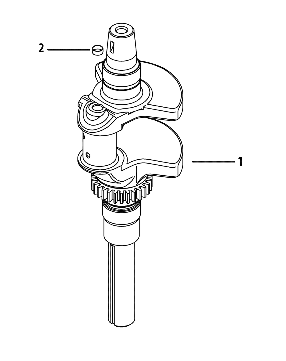Kohler Cv732-3015 Crankshaft Diagram and Parts List for Z-FORCESZ48 (53ATDFJB-53ATDFJB050)(2014) Cub Cadet Lawn Tractor